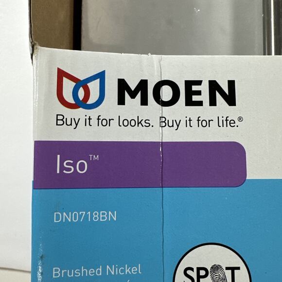 Moen ISO 18-Inch Towel Bar in Spot Resist Brushed Nickel DN0718BN New in Box! - Picture 6 of 6